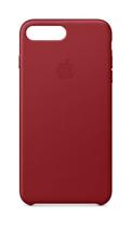 Capa de couro vermelha Apple iPhone 8 Plus e 7 Plus Capa de couro vermelha Apple iPhone 8 Plus e 7 Plus