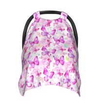 Capa de dossel para assento de carro Butterfly Capa de enfermagem YWTGEYEY Capa de dossel para assento de carro Butterfly Capa de enfermagem YWTGEYEY