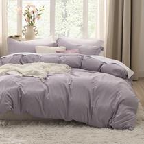 Capa de edredão Bedsure Dusty Purple Twin/Twin XL pré-lavada