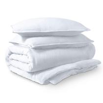 Capa de edredom Bare Home Ultra Soft Lavada em Microfibra Oversize Queen White