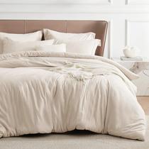 Capa de Edredom Bedsure Bege Queen Size - Super Macia e Tingida Catiônica Capa de Edredom Bedsure Bege Queen Size - Super Macia e Tingida Catiônica