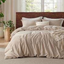 Capa de Edredom Bedsure King Size 100% Algodão Lavado - Areia Quente Capa de Edredom Bedsure King Size 100% Algodão Lavado - Areia Quente