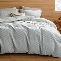 Capa de Edredom Bedsure King Size - Algodão e Poliéster - Azul Capa de Edredom Bedsure King Size - Algodão e Poliéster - Azul