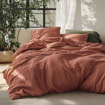 Capa de edredom Bedsure Linen Cotton Blend King com 2 fronhas Capa de edredom Bedsure Linen Cotton Blend King com 2 fronhas