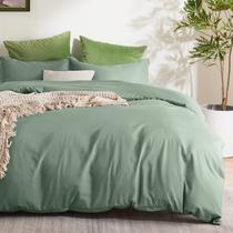 Capa de edredom Bedsure Queen Size Soft Double Brushed Sage Green Capa de edredom Bedsure Queen Size Soft Double Brushed Sage Green