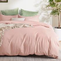 Capa de edredom Bedsure Queen Size Soft Dupla Escovada de Poliéster