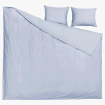 Capa de Edredom Duvet Percal Queen 240x260cm - Azul C/ Zíper + Fronha