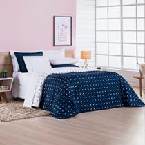 Capa de Edredom Duvet Queen Size Avulso Dupla Face Estampado Micropercal 200 Fios Com Zíper