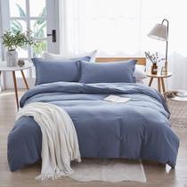 Capa de edredon Dreaming Wapiti King Size Haze Blue Lavada em Microfibra