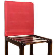 Capa de Encosto Vermelha para Cadeira de Jantar Kit com 4 Unidades