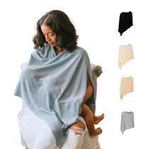 Capa de enfermagem Gold Mamas Breathable Privacy Poncho Blue