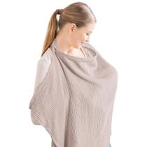 Capa de enfermagem Konssy Muslin 100% algodão respirável taupe