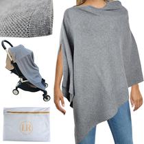 Capa de enfermagem Little Rou Peekaboo Knit Organic Cotton Grey Capa de enfermagem Little Rou Peekaboo Knit Organic Cotton Grey