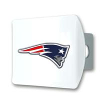 Capa de engate FANMATS NFL New England Patriots branca com logotipo