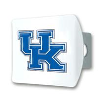 Capa de engate FANMATS University of Kentucky branca com logotipo 3D