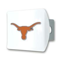 Capa de engate FANMATS University of Texas branca com logotipo cromado