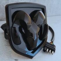 Capa de engate LED para caminhonete RAM Autogem, preta, plug and play Capa de engate LED para caminhonete RAM Autogem, preta, plug and play