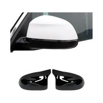 Capa De Espelho Retrovisor Estilo Fibra De Carbono Preto Brilhante Para BMW X3 X4 X5 X6 F25 F26 F15