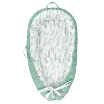 Capa de espreguiçadeira de bebê DILIMI Cotton Reversível Green Leaf