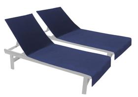 Capa de espreguiçadeira de praia COTTON CRAFT 100% algodão, pacote com 2