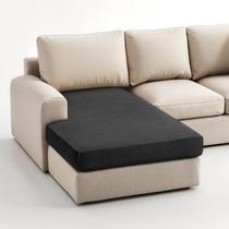 Capa de espreguiçadeira Hokway Stretch preta de poliéster/elastano Capa de espreguiçadeira Hokway Stretch preta de poliéster/elastano