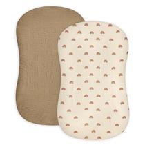 Capa de espreguiçadeira para bebês, pacote com 2 unidades, algodão, musselina, algodão, caimento macio