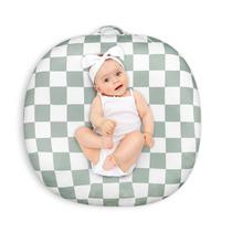 Capa de espreguiçadeira para recém-nascidos DILIMI Ultra Soft Green Checkerboard