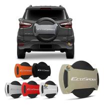 Capa de Estepe Ecosport 2009 A 2021 Grafia Cromada Alto Relevo Cores Originais