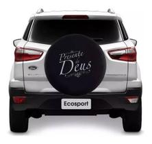 Capa De Estepe Ecosport 2013 2014 Cadeado Presente De Deus