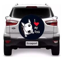 Capa De Estepe' Ecosport 2014 2015 Cadeado I Love My Dog