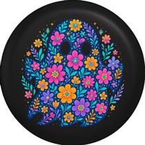 Capa de Estepe impermeável Pneu aro 15 e 16 Exclusiva para Ecosport Fantasminha Floral Colorido Divertido CN250346 Lorben Capa de Estepe impermeável Pneu aro 15 e 16 Exclusiva para Ecosport Fantasminha Floral Colorido Divertido CN250346 Lorben