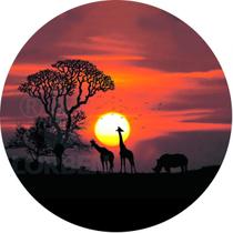 Capa de Estepe impermeável Pneu aro 15 e 16 Exclusiva para Estepe Ecosport Crossfox Aircross Animais África CN1117 Lorben