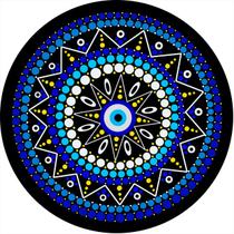 Capa de Estepe para Ecosport Crossfox Aircross Mandala Olho Grego SPD26 - Lorben Capa de Estepe para Ecosport Crossfox Aircross Mandala Olho Grego SPD26 - Lorben