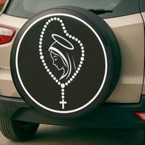 Capa de Estepe para Ecosport Crossfox Aircross Religioso Nossa Senhora do Rosário SPD63 - Lorben