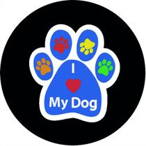 Capa de Estepe para Ecosport Crossfox I Love My Dog SPD55 - Lorben Capa de Estepe para Ecosport Crossfox I Love My Dog SPD55 - Lorben