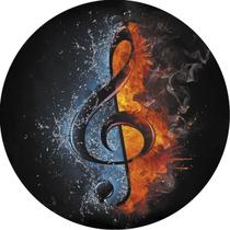 Capa de Estepe Personalizada para Ecosport Crossfox Notas Musicais Capa de Estepe Personalizada para Ecosport Crossfox Notas Musicais