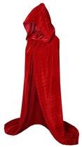 Capa de fantasia de Halloween VGLOOK unissex extra longa vermelha