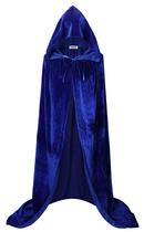 Capa de fantasia VGLOOK unissex para adultos, extra longa, com capuz, veludo