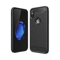 Capa de fibra de carbono de borracha para iPhone X XR XS MAX capa de silicone ultrafina Coque Capa de fibra de carbono de borracha para iPhone X XR XS MAX capa de silicone ultrafina Coque