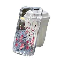 Capa De Flor De Silicone Transparente Para Samsung A54 A53 A34 S23 Ultra S22 A33 A52 A15 A35 Galaxy