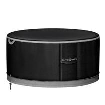 Capa de fogueira externa EliteCover 600D Heavy Duty de 36 polegadas redonda à prova d'água, resistente a UV e desbotamento, preta Capa de fogueira externa EliteCover 600D Heavy Duty de 36 polegadas redonda à prova d'água, resistente a UV e desbotamento, preta