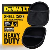 Capa de fone de ouvido DEWALT para fones de ouvido Neckband com capa rígida de EVA Capa de fone de ouvido DEWALT para fones de ouvido Neckband com capa rígida de EVA