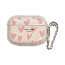 Capa De Fone De Ouvido Em Forma De Coração Rosa Brilhante Para Apple Airpods pro 1 2 3