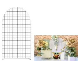 Capa de fundo com arco de grade quadrada para fotografia