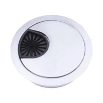 Capa De Furo Para Cabo Em Liga De Zinco 50 53 60 80mm, Suporte Redondo Para Fio De Mesa