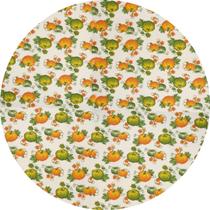 Capa de giratório de Mesa de Tecido Abóbora Laranja Capa de giratório de Mesa de Tecido Abóbora Laranja