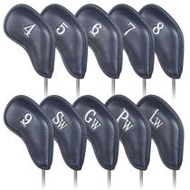 Capa de golfe Craftsman Golf Classic Blue Leather, conjunto de 10 peças Capa de golfe Craftsman Golf Classic Blue Leather, conjunto de 10 peças