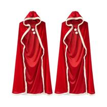 Capa De Inverno Com Capuz Vermelha Para Meninas, Com Detalhes Brancos, Fantasia De Natal, Presente Capa De Inverno Com Capuz Vermelha Para Meninas, Com Detalhes Brancos, Fantasia De Natal, Presente