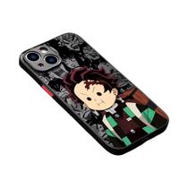Capa De iPhone Matte Cute Demon Slayer À Prova De Choque Capa Traseira De Cartoon Para pro Max 16 15