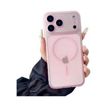 Capa De iPhone Slim Frosted Clear Soft TPU Compatível Com Magsafe Para Carregamento Sem Fio